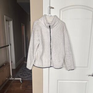 PINK Victoria's Secret White Fleece Jacket